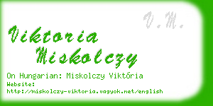 viktoria miskolczy business card